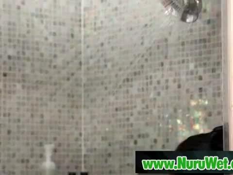 Japanesse masseur gives fun in nuru rubdown 22